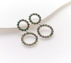 Joan Rivers Red Carpet Double Fire Crystal Silvertone Drop Earring