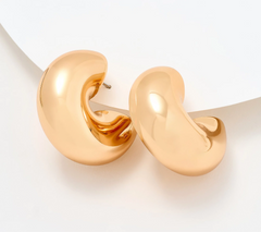 Joan Rivers Polished Sophisticate Goldtone Hoop Earring