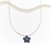 Fado Sterling Silver Forget Me Not Pendant