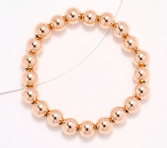 David Markstein Rosetone Bronze 10mm Beaded Bracelet, Small/Avg
