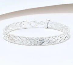 UltraFine 950 Silver Riccio Bracelet Avg