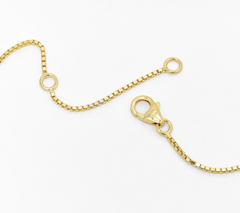 David Markstein Gold Plated Bronze 18" Necklace with 12mm Beads