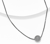 David Markstein Bronze 12mm Bead 18" Necklace, Black