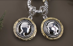 Christian James by Scott Grimes Sterling Silver Two-Tone Charm Enhancer