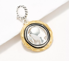 Christian James by Scott Grimes Sterling Silver Two-Tone Charm Enhancer