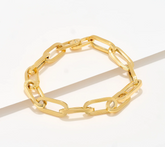 UltraFine 950 Silver Gold Tone Hidden Magnetic Closure Bracelet Avg