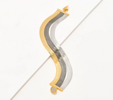 David Markstein Tri-Tone Black Bronze 3-Row Flexible Herringbone Bracelet Small