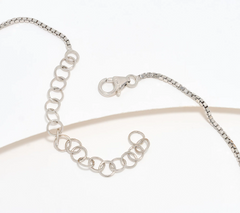 David Markstein Bronze Silver Tone Ingot Pendant with 17 + 3" Chain