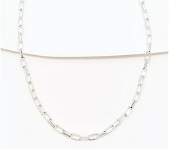 David Markstein Sterling Silver Premiere Luxe 20" Paperclip Necklace