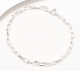David Markstein Sterling Silver Premiere Luxe Paperclip Bracelet Large