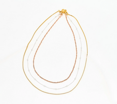 UltraFine 950 Silver Set of 3 Necklaces with Magnet Clasp