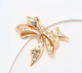 Joan Rivers Gold Tone Miracle Set Bow Pin
