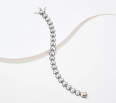 Or Paz Sterling Silver Heart Tennis Bracelet Medium