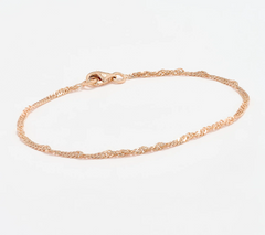 UltraFine 950 Silver Tri Tone Set of 3 Bracelets Avg