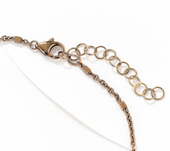 David Markstein Mocha Bronze Premiere Luxe Cube 18" + 2" Necklace