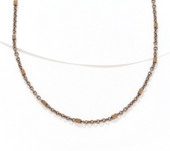 David Markstein Mocha Bronze Premiere Luxe Cube 18" + 2" Necklace