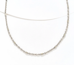 David Markstein White Bronze Premiere Luxe Cube 18" + 2" Necklace
