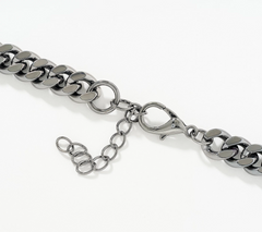Denim & Co. Simulated Gemstone Necklace 16"L
