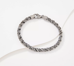 David Markstein Black Bronze Premier Woven Foxtail Bracelet Large