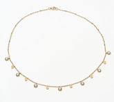 Steel by Diamonique Gold Tone Station Necklace