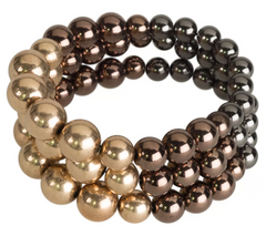 Linea by Louis Dell'Olio Park Avenue Goltone Stretch Bracelet