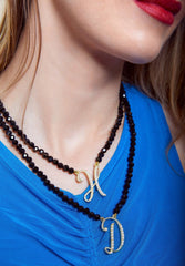 Heidi Daus "The A to Z Sparkle" Beaded Initial "W" Letter Necklace