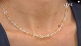 Herkimer Mines “Diamond†Quartz & Citrine Beaded Necklace – 18"