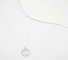 Colgante de árbol de la vida celta de plata esterlina con cadena de 71 cm (28") de JMH Jewellery