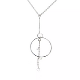 Herkimer Mines Sterling Silver "Diamond" Quartz Multi-Cut Drop Necklace