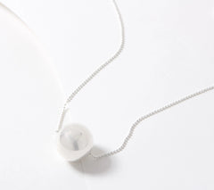 UltraFine 950 Fine Silver Polished Bead Necklace 32"