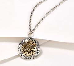 Lois Hill Sterling Silver & 18K Yellow Gold Accents Necklace. 18"