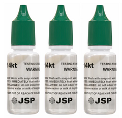 JSP® 14K Gold Testing Acid Solution – Yellow & White Gold Tester | 3-PK