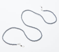 Prive Revaux Eyewear and Face Covering Grey Faux Pearl Beaded Chain