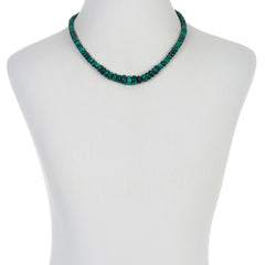 Jay King Sterling Silver Malachite Graduated Bead Necklace, 18"