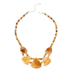 Jay King Sterling Silver Madagascar Yellow Quartz Necklace