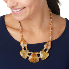 Jay King Sterling Silver Madagascar Yellow Quartz Necklace