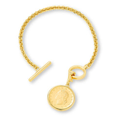 Bellezza Cristallino Bronze Cestina Bracelet w/ Enhancer Charm, 6-3/4"