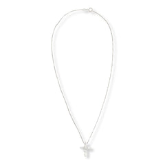 Bright Halo Lab Grown Diamonds 1ctw Cross Pendant Necklace