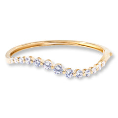 Radiance by Absolute Curve Design Bangle Bracelet, 7-1/4"