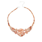 Jay King Sterling Silver Tanzanian Red Sunstone Necklace, 18"