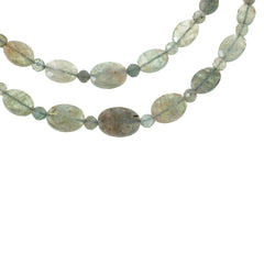 Jay King Sterling Silver Iceberg Green Labradorite Bead Necklace