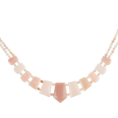 Jay King Sterling Silver Peruvian Pink Opal Necklace, 18"