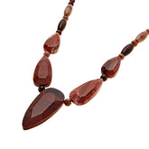 Jay King Sterling Silver Multicolor Petrified Wood Necklace 18" .925