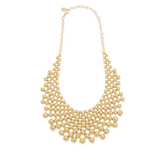R.J. Graziano “Plush Life” Beaded Collar Necklace – Goldtone