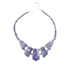 Collar de piedra violeta en plata esterlina de Jay King