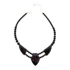 Jay King Sterling Silver Almandine Garnet in Quartz Necklace, 18"