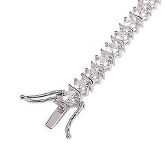 Epiphany Platinum Clad Diamonique 6.40 ct tw Bracelet, Size 7"