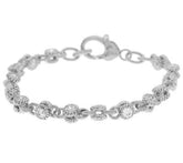 Judith Ripka Sterling Silver Round 100-Facet Rolling Bracelets, 8"