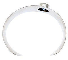 Dominique Dinouart Sterling Silver Blue Topaz Bold Cuff Bracelet 6-3/4"