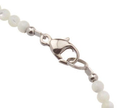 Lee Sands Floral Inlay Pendant Beaded Necklace, 18"